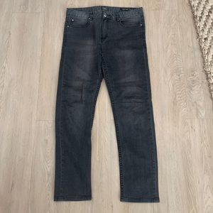 Obey Grey Tight Stretch Straight Leg Jeans